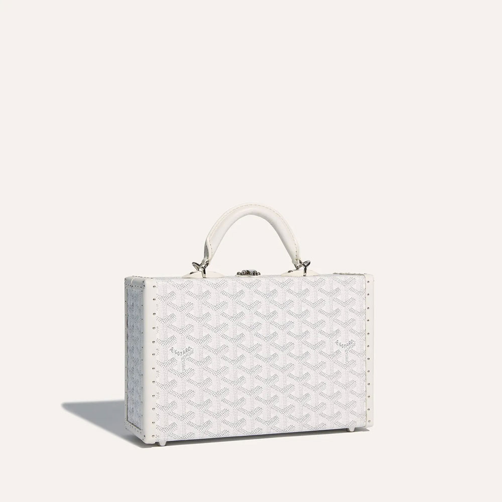 Goyard Grand Hotel Trunk Bag in White GHOTELPMLTY50CL50P: Image 1