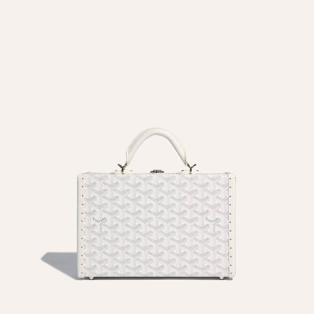 Goyard Grand Hotel Trunk Bag in White GHOTELPMLTY50CL50P: Image 3