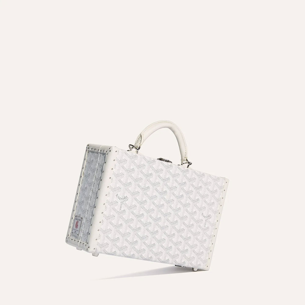 Goyard Grand Hotel Trunk Bag in White GHOTELPMLTY50CL50P: Image 4