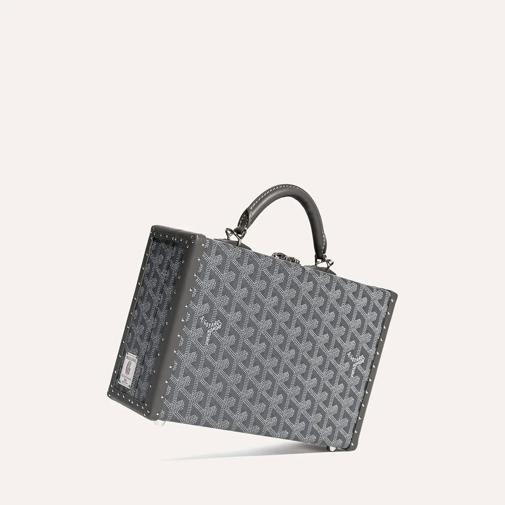 Goyard Grand Hotel Trunk Bag in Grey GHOTELPMLTY51CL51P: Image 4