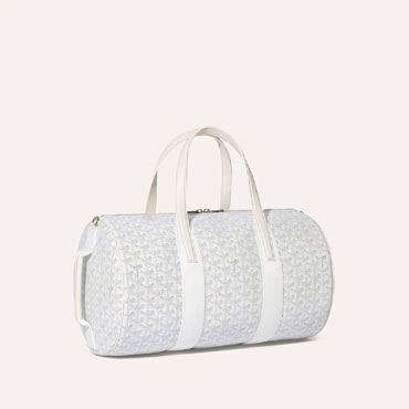Goyard Barrel 40 Sports Bag in White BARREL040TY50CL50P