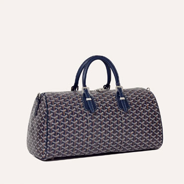 Goyard Boston 45 Bag in Navy Blue BOSTON045TY12CL12P