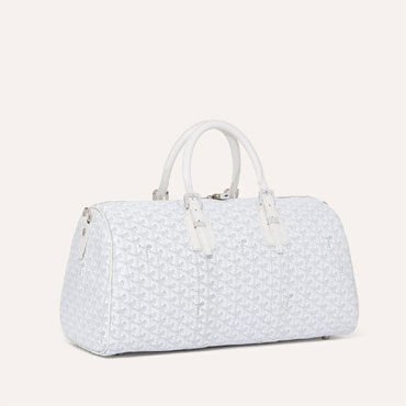 Goyard Boston 45 Bag in White BOSTON045TY50CL50P