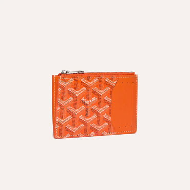 Goyard Bourbon Zipped Card Holder in Orange BOURBOPMLTY07CL07P