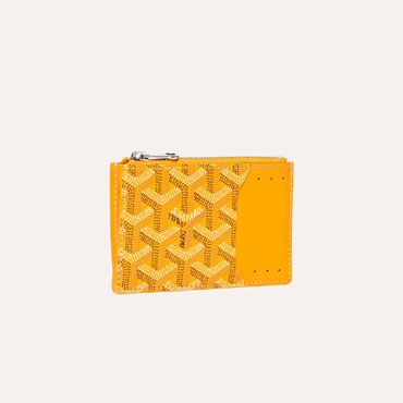 Goyard Bourbon Zipped Card Holder in Yellow BOURBOPMLTY08CL08P