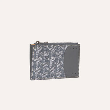 Goyard Bourbon Zipped Card Holder in Grey BOURBOPMLTY51CL51P