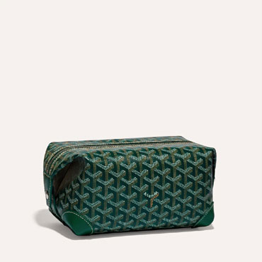 Goyard Bowling 25 Toiletry Bag in Green BOWLIN025TY09CL09P