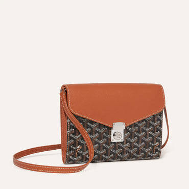 Goyard Chypre Wallet-Pouch in Black Tan CHYPRPPMLTY01CL03P