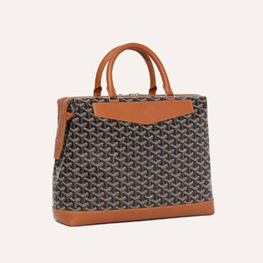 Goyard Cisalpin Document Case in Black Tan CISDOCPMLTY01CL03P