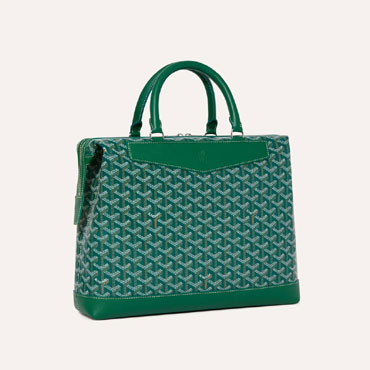 Goyard Cisalpin Document Case in Green CISDOCPMLTY09CL09P