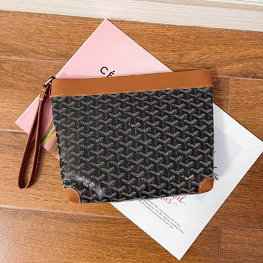 Goyard Conti pouch in Black Tan CONTIPPMLTY01CL03P