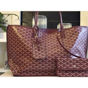 Goyard Anjou Reversible Tote Gm Burgundy GOY15103