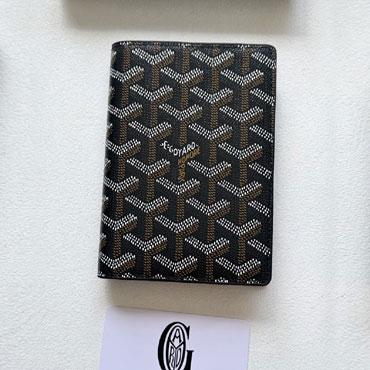 Goyard Grenelle Passport Cover in Black GRENELPMLTY01CL01X