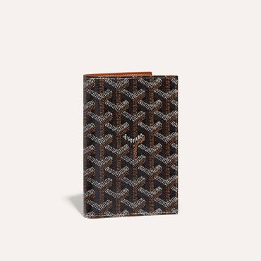 Goyard Grenelle Passport Cover in Black Tan GRENELPMLTY01CL03X