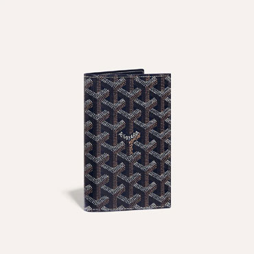 Goyard Grenelle Passport Cover in Navy Blue GRENELPMLTY12CL12X