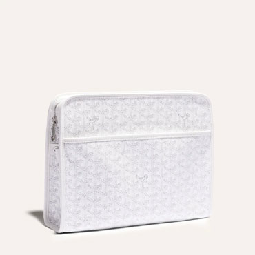 Goyard Jouvence GM Toilet Bag in White JOUVENGMLTY50CL50P
