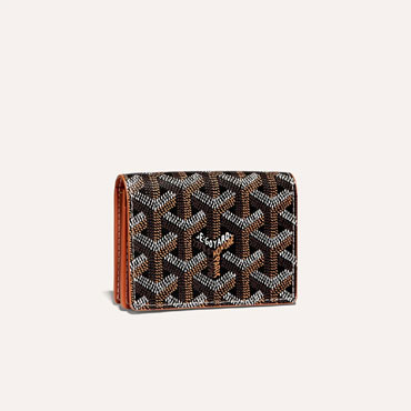 Goyard Malesherbes Card Wallet in Black Tan MALESHPMLTY01CL03X