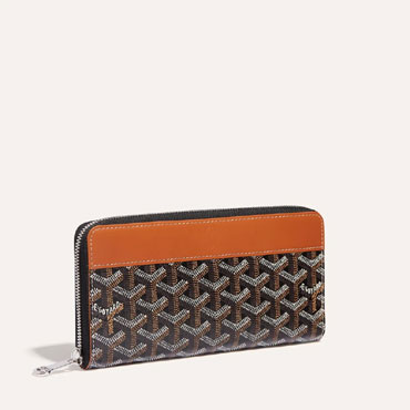Goyard Matignon GM Wallet in Black Tan MATIG2GMLTY01CL03P