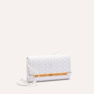 Goyard Monte-Carlo PM Clutch in White MONTE2PMLTY50CL50P