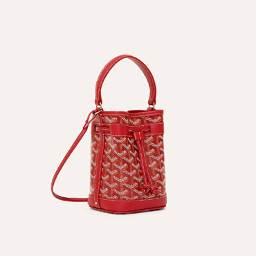 Goyard Petit Flot Mini bucket bag in Red PEFLOTMINTY02CL02P