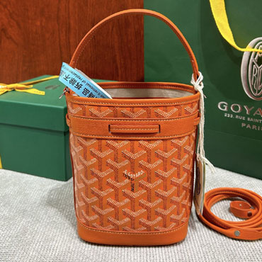 Goyard Petit Flot Mini bucket bag in Orange PEFLOTMINTY07CL07P