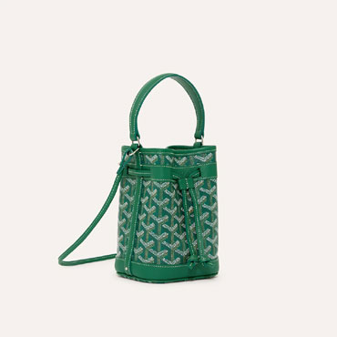 Goyard Petit Flot Mini bucket bag in Green PEFLOTMINTY09CL09P