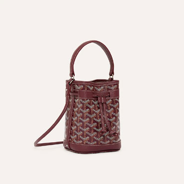 Goyard Petit Flot Mini bucket bag in Burgundy PEFLOTMINTY33CL33P