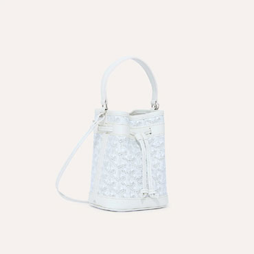 Goyard Petit Flot Mini bucket bag in White PEFLOTMINTY50CL50P
