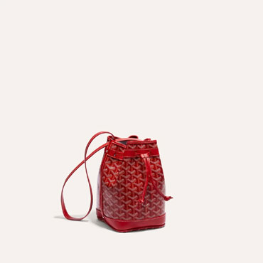 Goyard Petit Flot Bucket Bag in Red PEFLOTPMLTY02CL02P