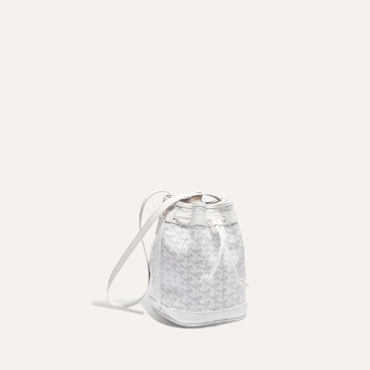 Goyard Petit Flot Bucket Bag in White PEFLOTPMLTY50CL50P