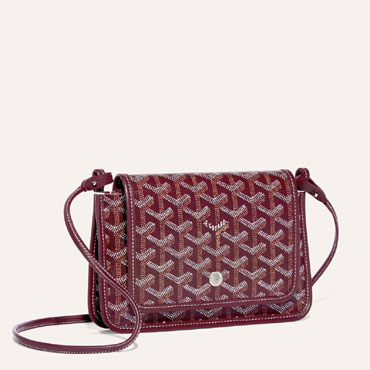 Goyard Plumet Pocket Wallet in Burgundy PLUMETPMLTY33CL33P