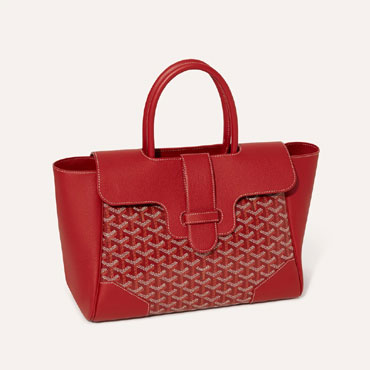 Goyard Saigon tote bag in Red SAIGOCMMLTY02CL02P