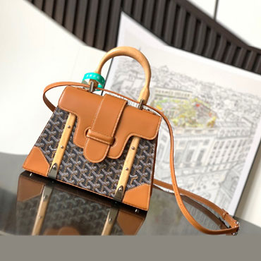 Goyard Saigon PM Bag in Black Tan SAIGR2PMLTY01CL03P