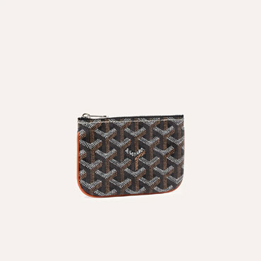 Goyard Senat Nano Key Pouch in Black Tan SENAPCNANTY01CL03P