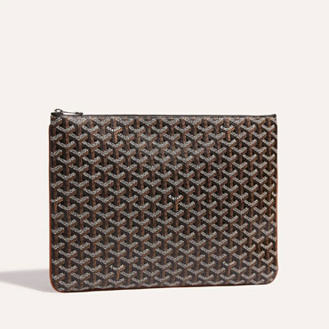 Goyard Senat MGM Pouch in Black Tan SENAT2MGMTY01CL03P