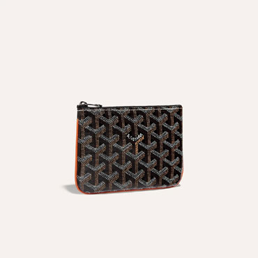Goyard Senat Mini Wallet in Black Tan SENAT2MINTY01CL03P