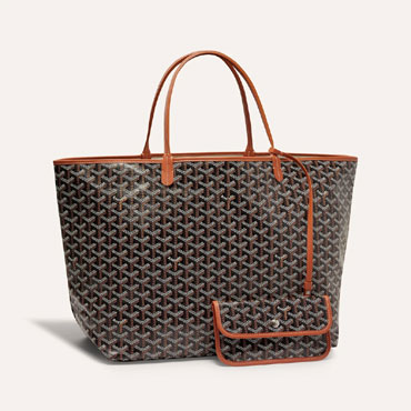 Goyard Saint Louis GM Bag in Black Tan STLOUIGMLTY01CL03P
