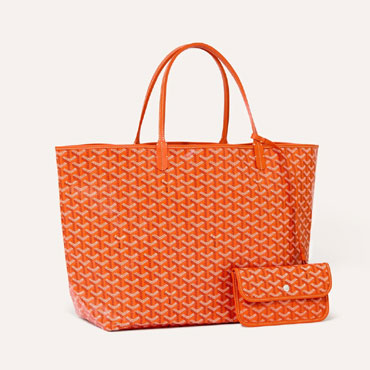 Goyard Saint Louis GM Bag in Orange STLOUIGMLTY07CL07P