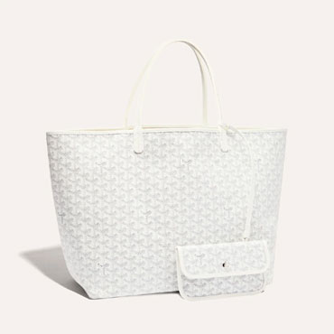 Goyard Saint Louis GM Bag in White STLOUIGMLTY50CL50P