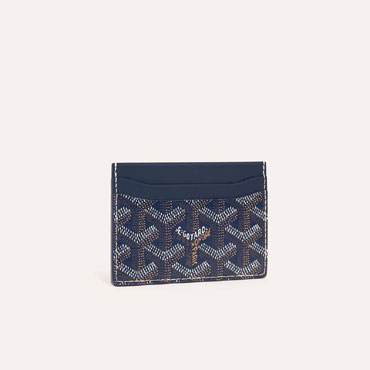 Goyard Saint-Sulpice Card Wallet in Navy Blue STSULPPMLTY12CL12X