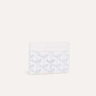 Goyard Saint-Sulpice Card Wallet in White STSULPPMLTY50CL50X
