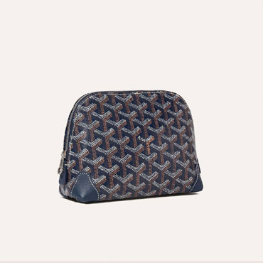 Goyard Vendome Cosmetic Pouch in Navy Blue VENDOTPMLTY12CL12P