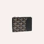 Goyard Bourbon Zipped Card Holder in Black BOURBOPMLTY01CL01P