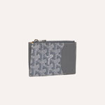 Goyard Bourbon Zipped Card Holder in Grey BOURBOPMLTY51CL51P