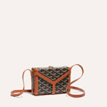 Goyard Minaudiere Trunk Bag in Black Tan MINA08PMLTY01CL03O