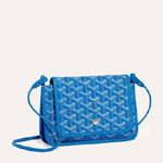 Goyard Plumet Pocket Wallet in Sky Blue PLUMETPMLTY10CL10P