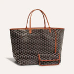 Goyard Saint Louis GM Bag in Black Tan STLOUIGMLTY01CL03P