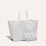 Goyard Saint Louis PM Bag in White STLOUIPMLTY50CL50P