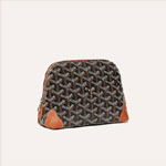 Goyard Vendome Cosmetic Pouch in Black Tan VENDOTPMLTY01CL03P