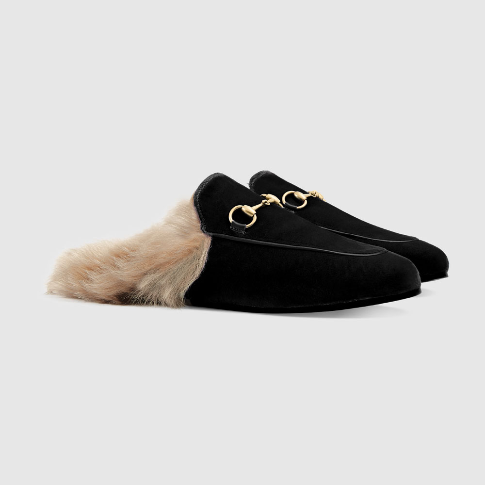 Gucci Princetown velvet slipper 448657 K4D50 1076: Image 1